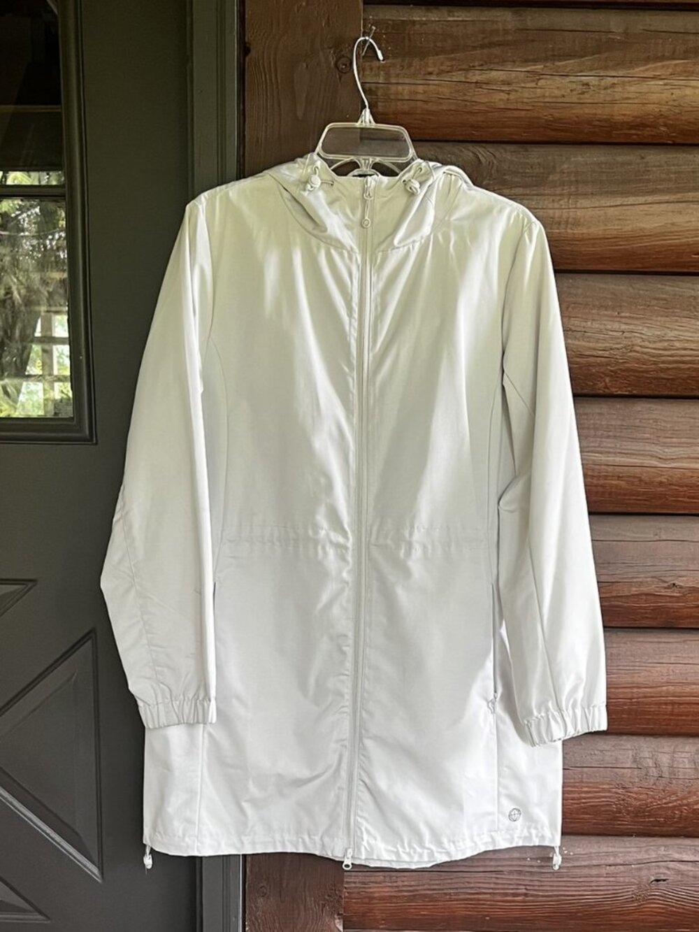 Women's Mondetta Outdoor Project Bone White Lined Hooded Zipper Jacket, Size M/M